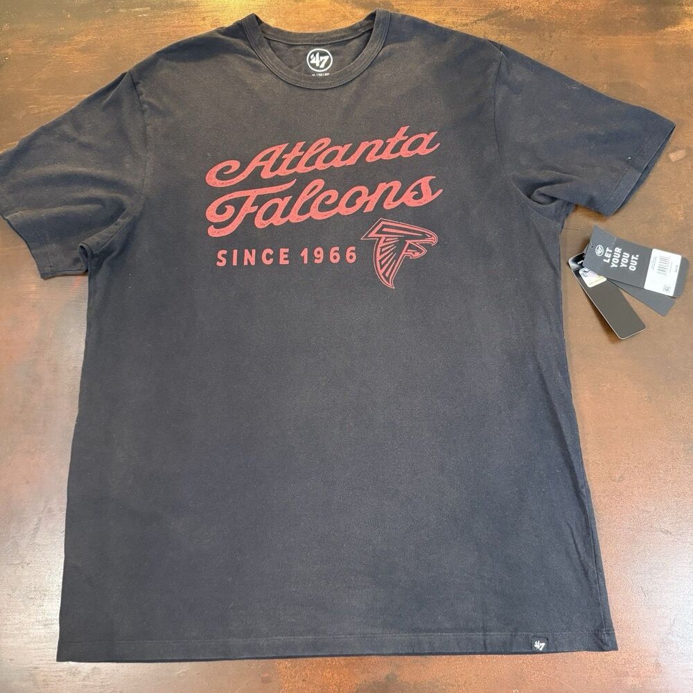 Atlanta Falcons NFL Dusted Jet Black Shirt Size Men's XL Sportswear NWT Football